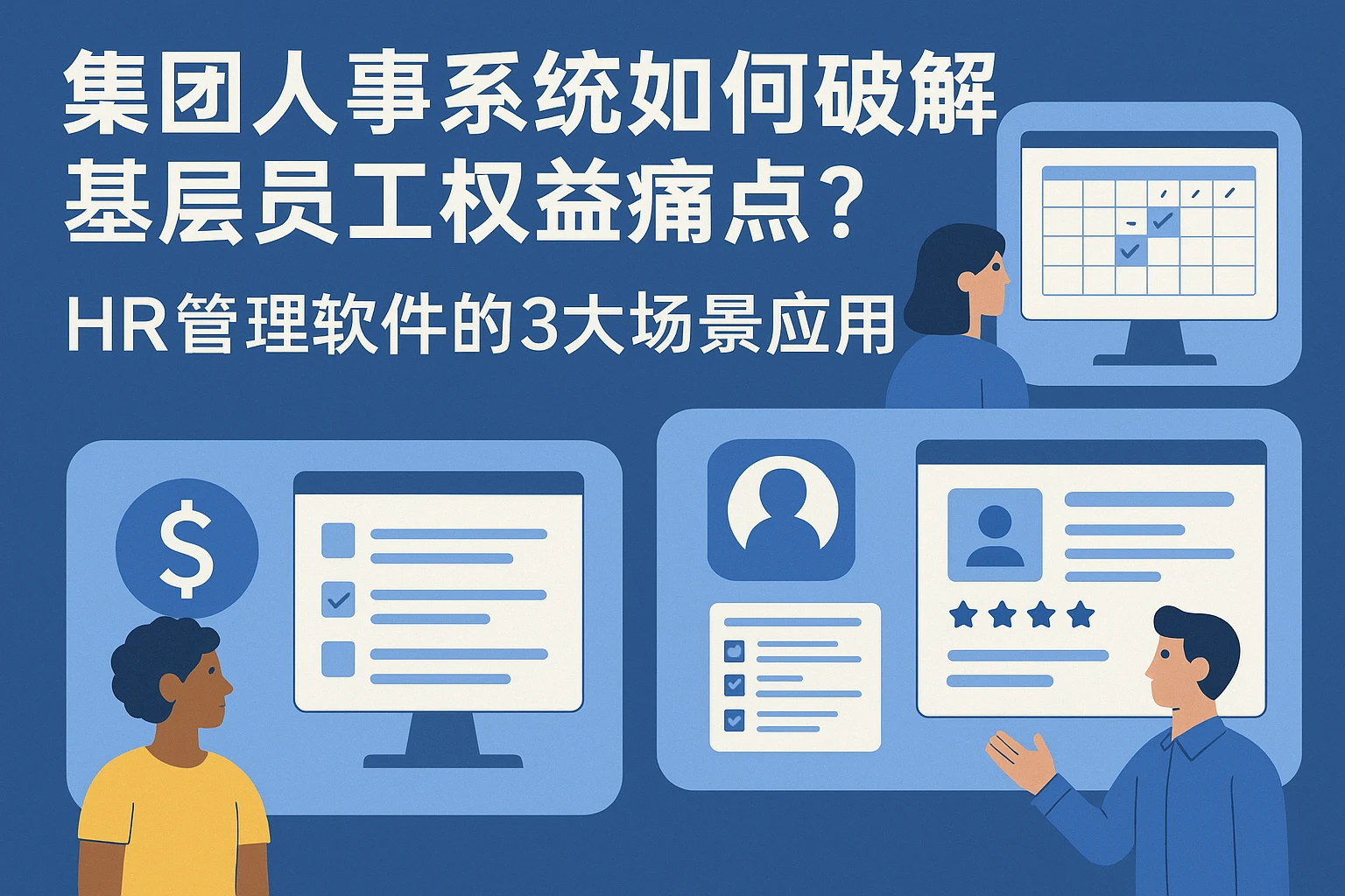 集团人事系统如何破解基层员工权益痛点？HR管理软件的3大场景应用