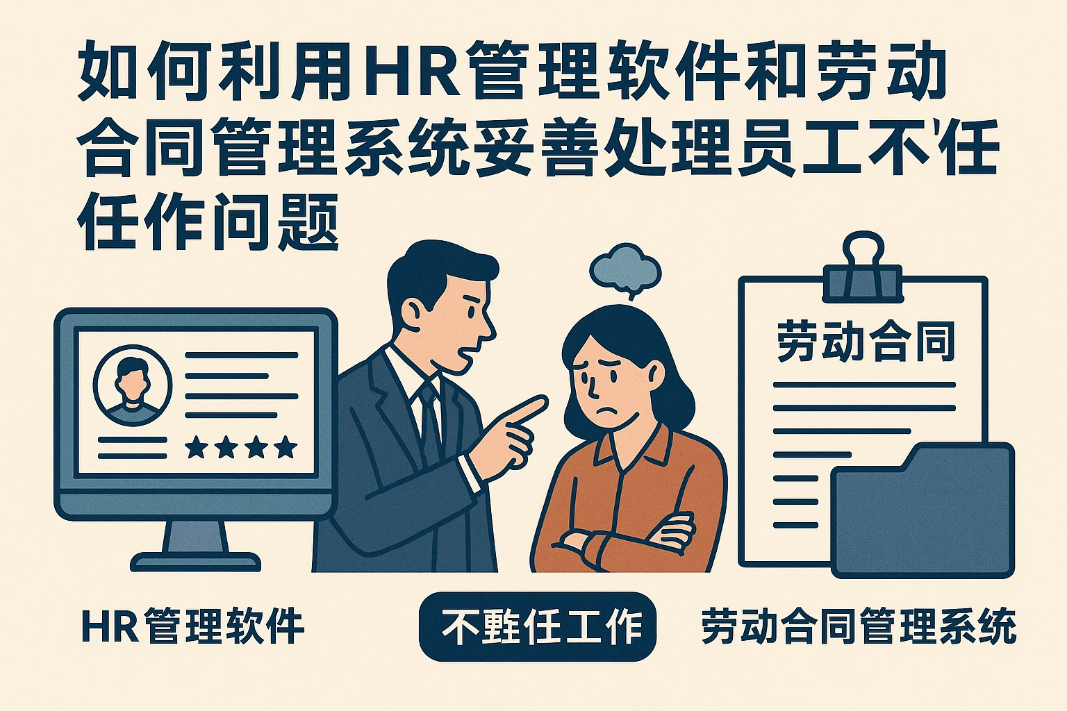 如何利用HR管理软件和劳动合同管理系统妥善处理员工不胜任工作问题