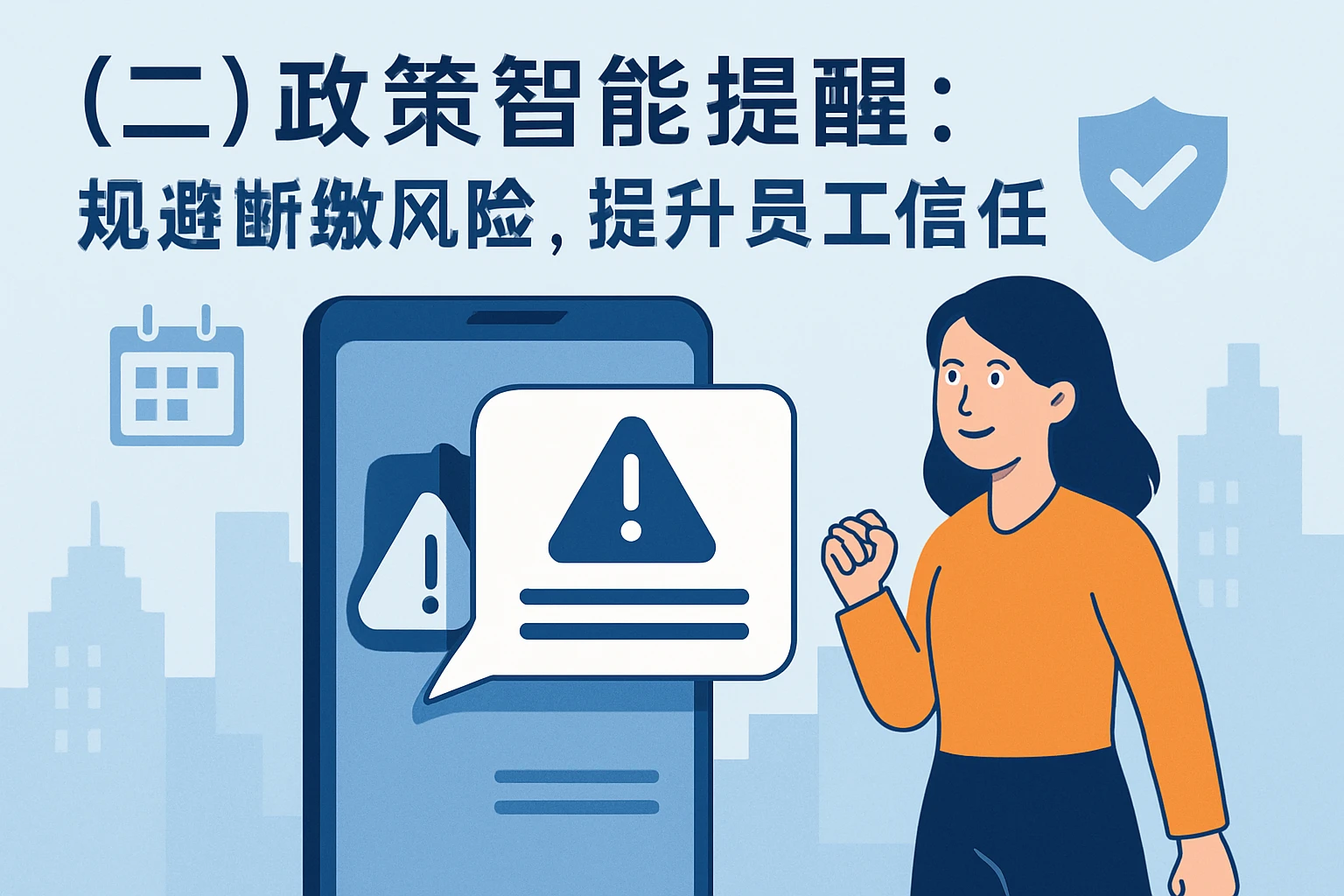 (二)政策智能提醒:规避断缴风险,提升员工信任