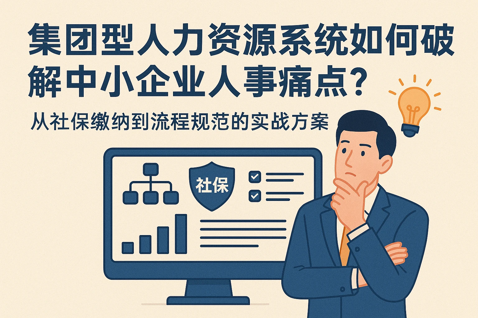 集团型人力资源系统如何破解中小企业人事痛点？从社保缴纳到流程规范的实战方案