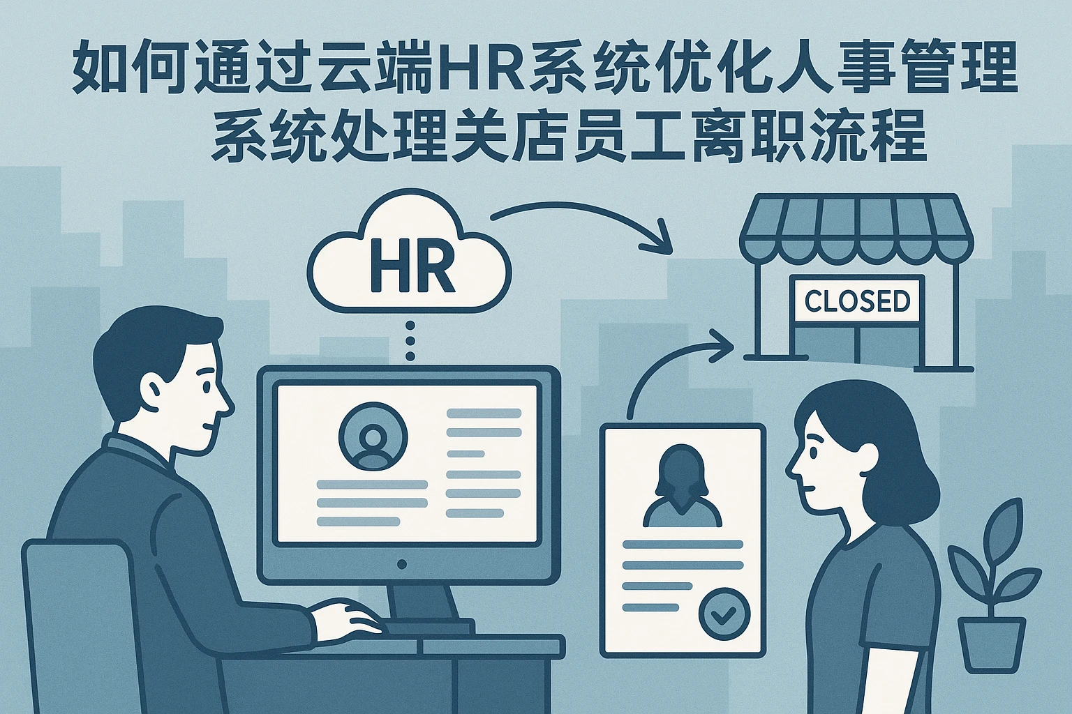 如何通过云端HR系统优化人事管理系统处理关店员工离职流程