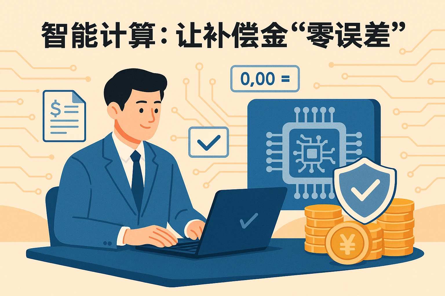 2. 智能计算:让补偿金“零误差”