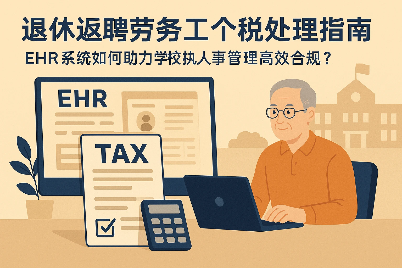 退休返聘劳务工个税处理指南:ehr系统如何助力学校人事管理高效合规?