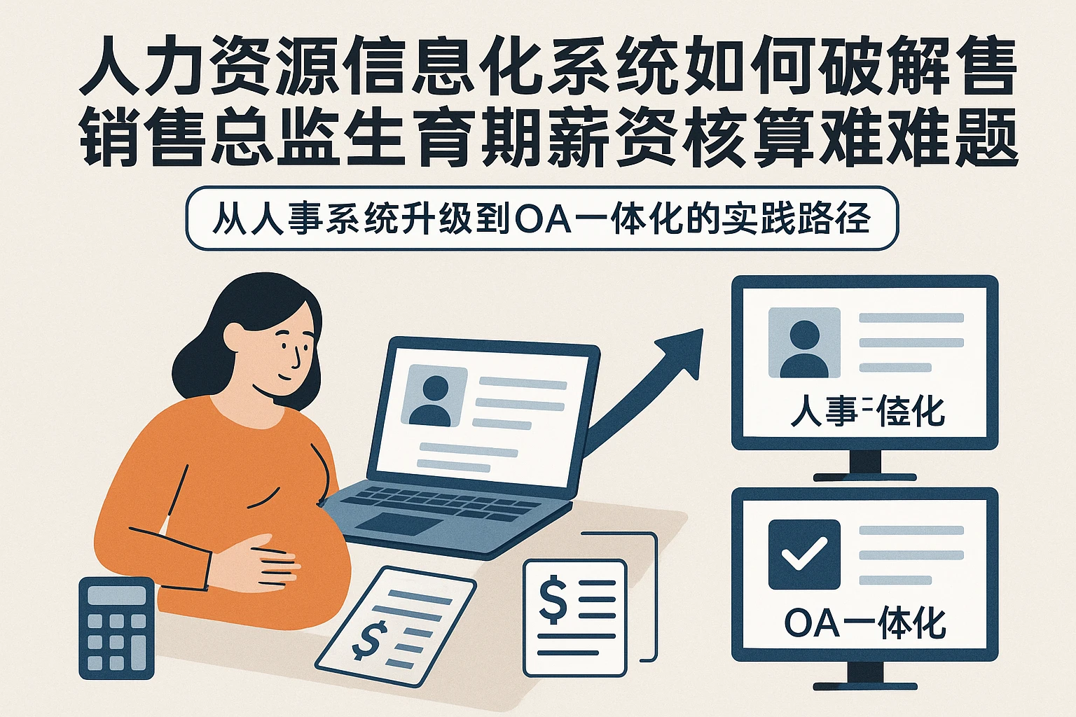 人力资源信息化系统如何破解销售总监生育期薪资核算难题——从人事系统升级到OA一体化的实践路径
