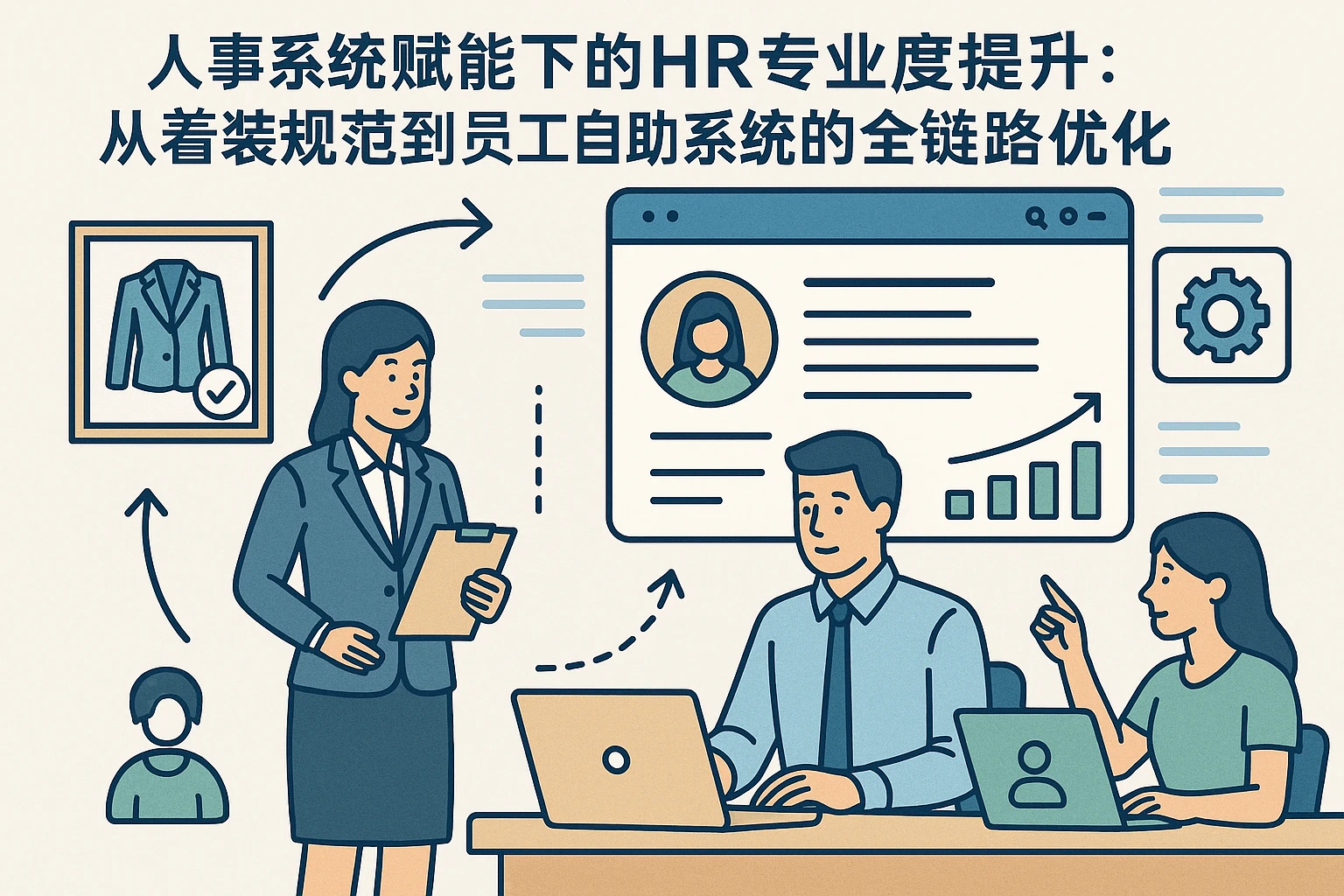 人事系统赋能下的HR专业度提升：从着装规范到员工自助系统的全链路优化