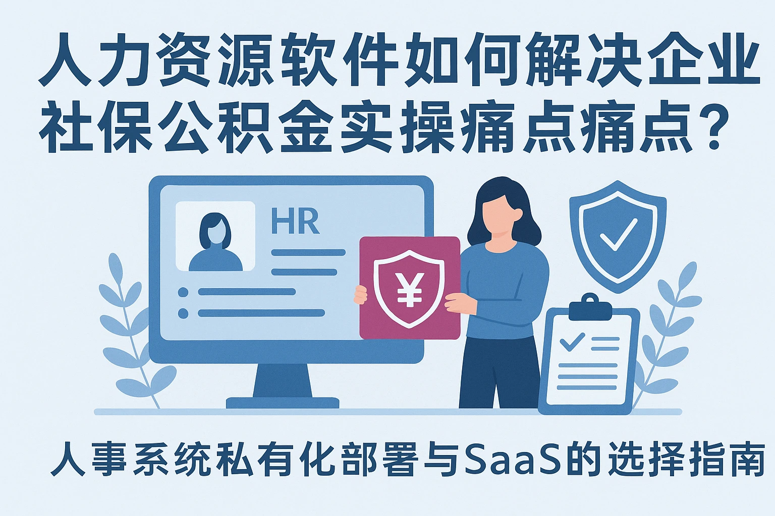 人力资源软件如何解决企业社保公积金实操痛点？人事系统私有化部署与SaaS的选择指南