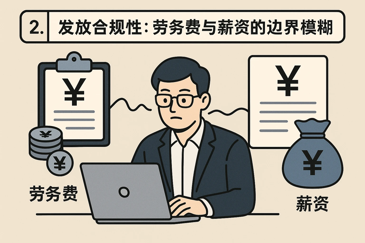 2. 发放合规性:劳务费与薪资的边界模糊