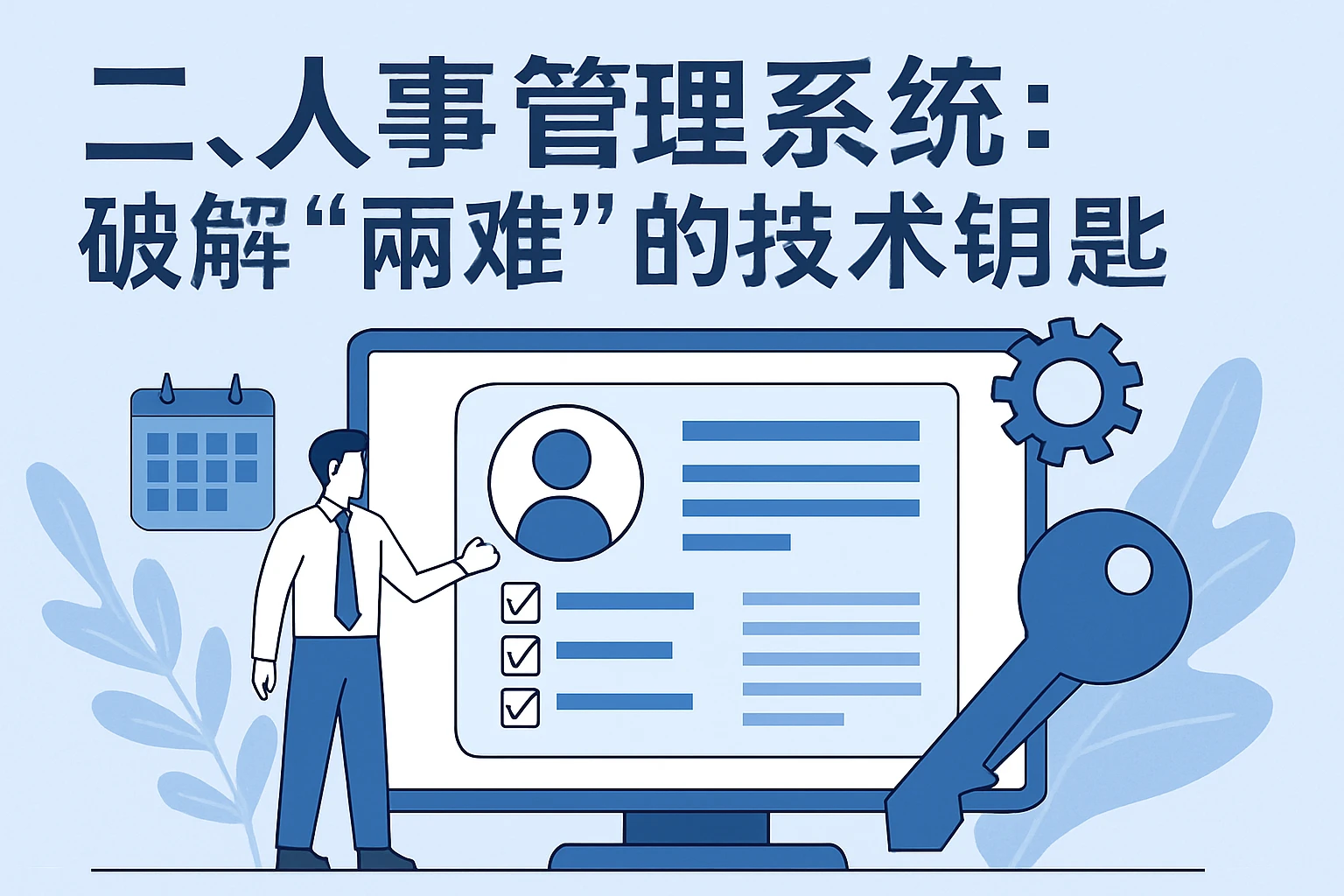 二、人事管理系统：破解“两难”的技术钥匙