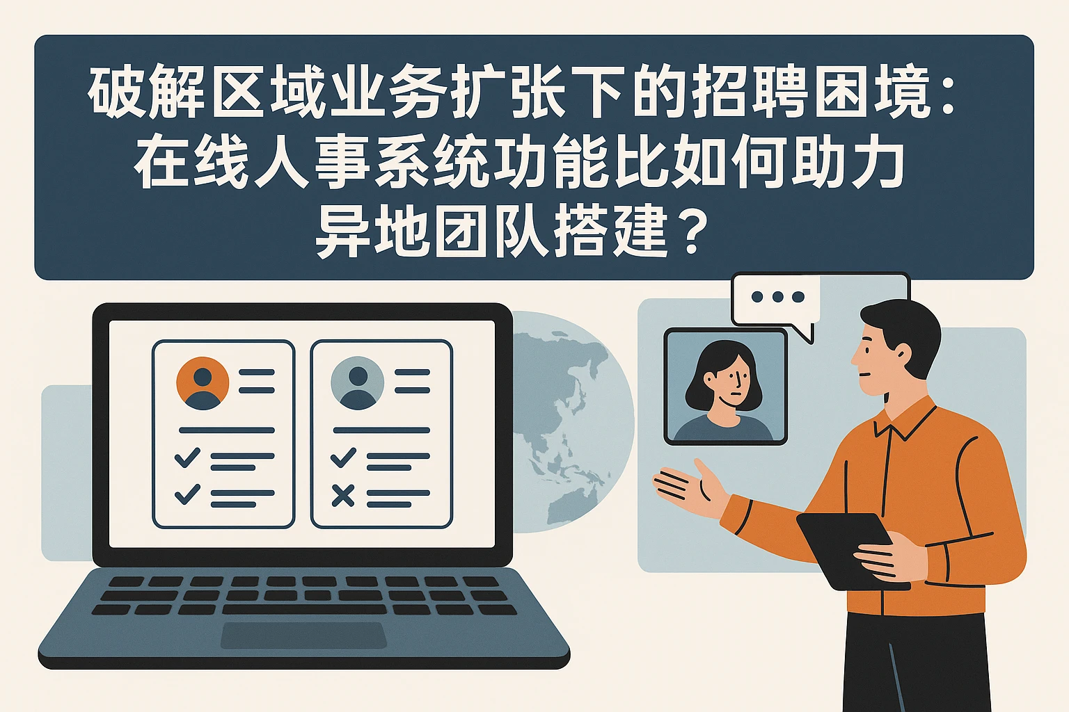 区域业务扩张下的招聘困境破解：在线人事系统功能比较如何助力异地团队搭建？
