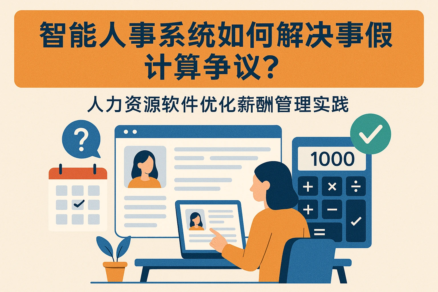 智能人事系统如何解决事假计算争议？人力资源软件优化薪酬管理实践