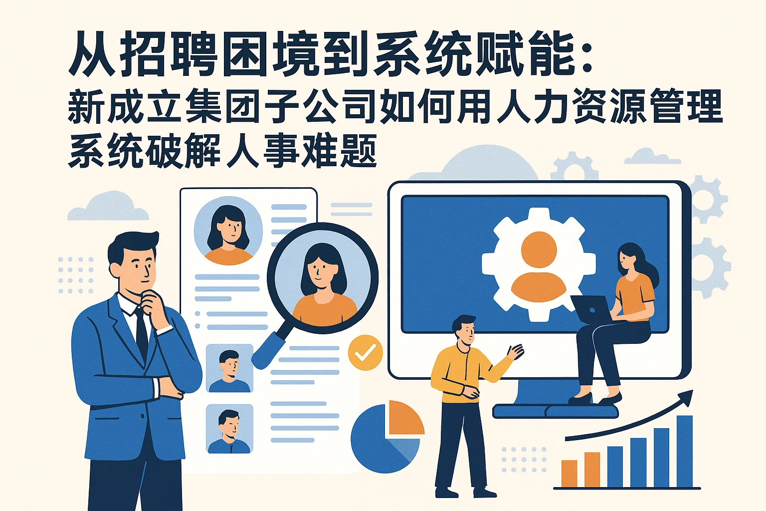 从招聘困境到系统赋能：新成立集团子公司如何用人力资源管理系统破解人事难题