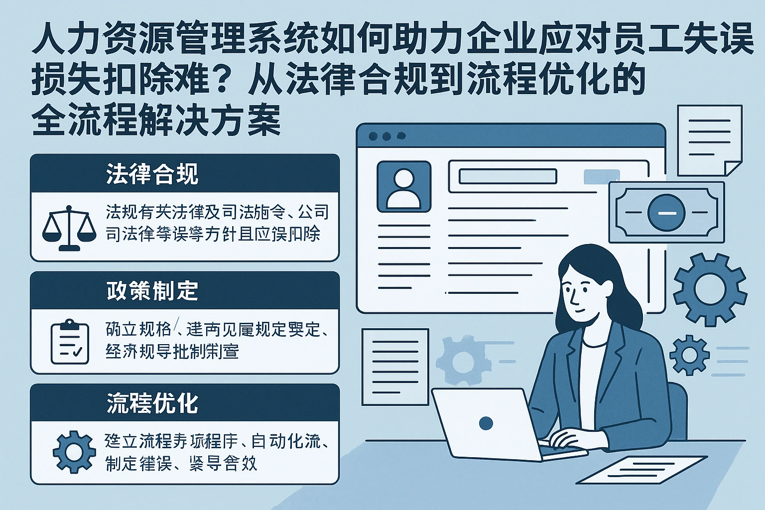 人力资源管理系统如何助力企业应对员工失误损失扣除难题?——从法律合规到流程优化的全流程解决方案