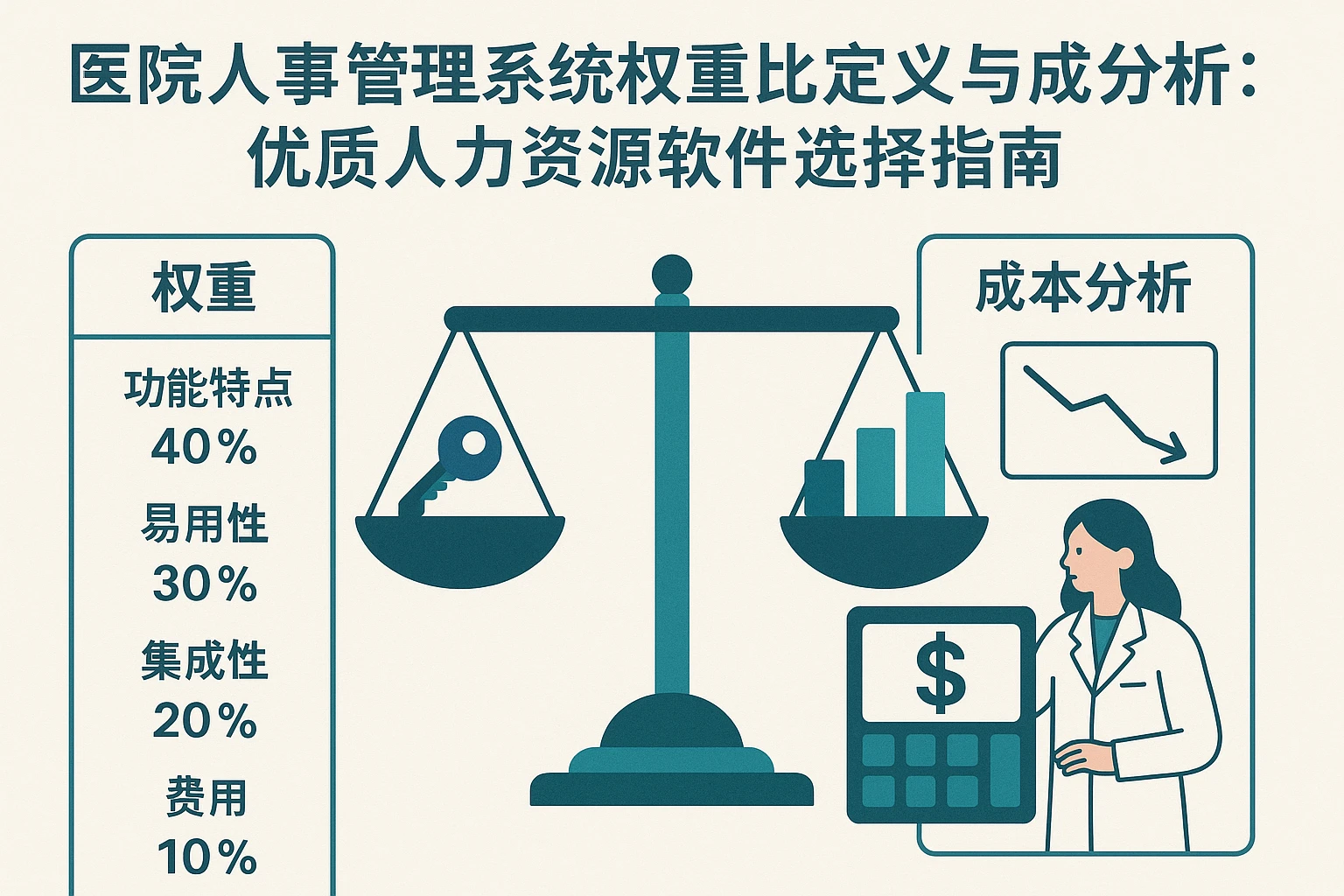医院人事管理系统权重比定义与成本分析：优质人力资源软件选择指南