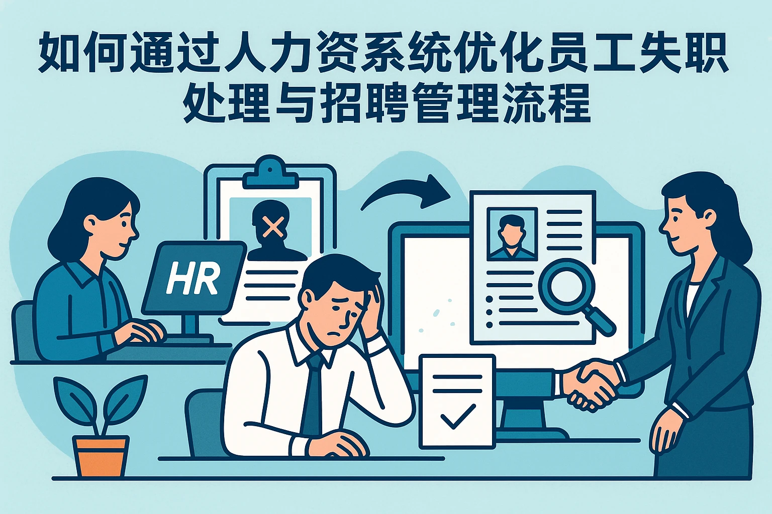 如何通过人力资源系统优化员工失职处理与招聘管理流程