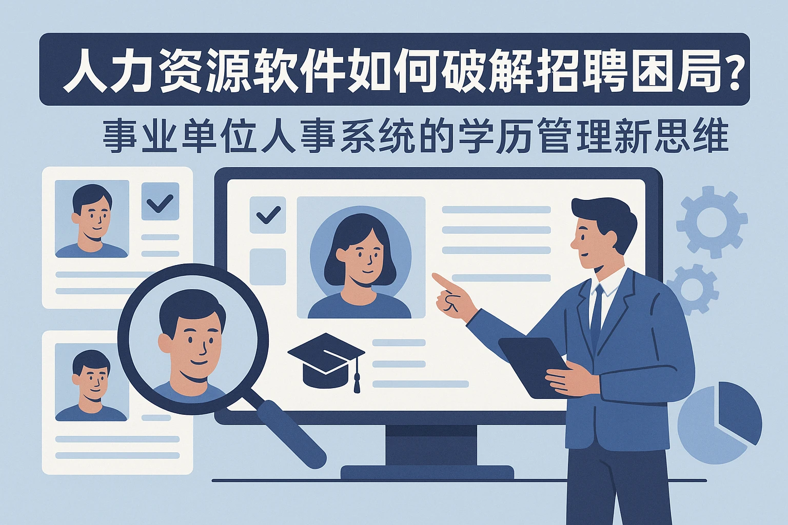 人力资源软件如何破解招聘困局？事业单位人事系统的学历管理新思维