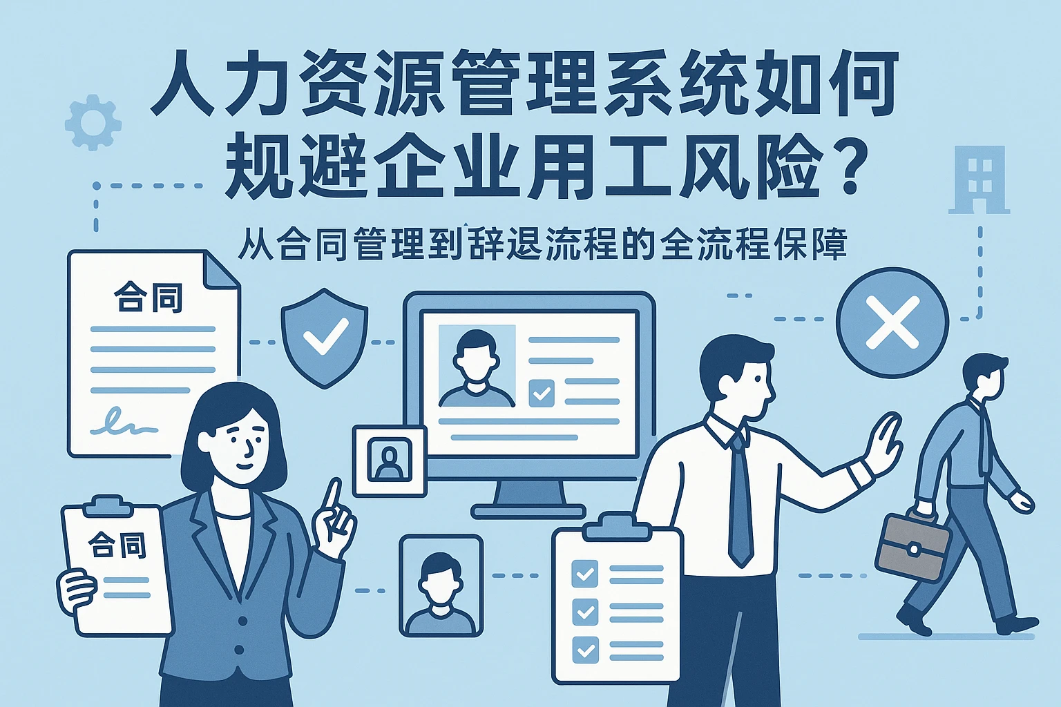 人力资源管理系统如何规避企业用工风险？从合同管理到辞退流程的全流程保障