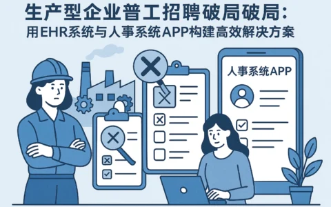 生产型企业普工招聘困境破局：用EHR系统与人事系统APP构建高效解决方案