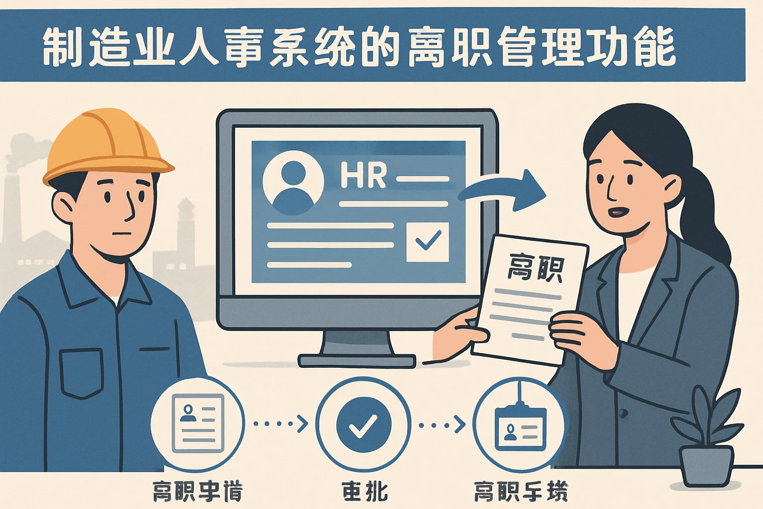 制造业人事系统的离职管理功能