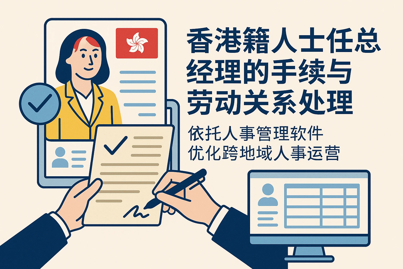 香港籍人士任总经理的手续与劳动关系处理——依托人事管理软件优化跨地域人事运营