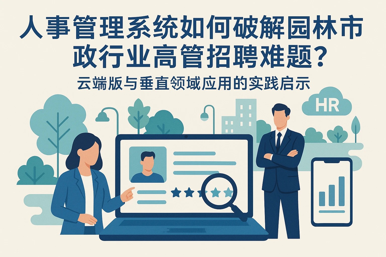 人事管理系统如何破解园林市政行业高管招聘难题？云端版与垂直领域应用的实践启示