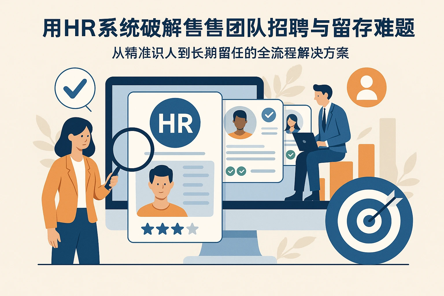 用HR系统破解销售团队招聘与留存难题：从精准识人到长期留任的全流程解决方案