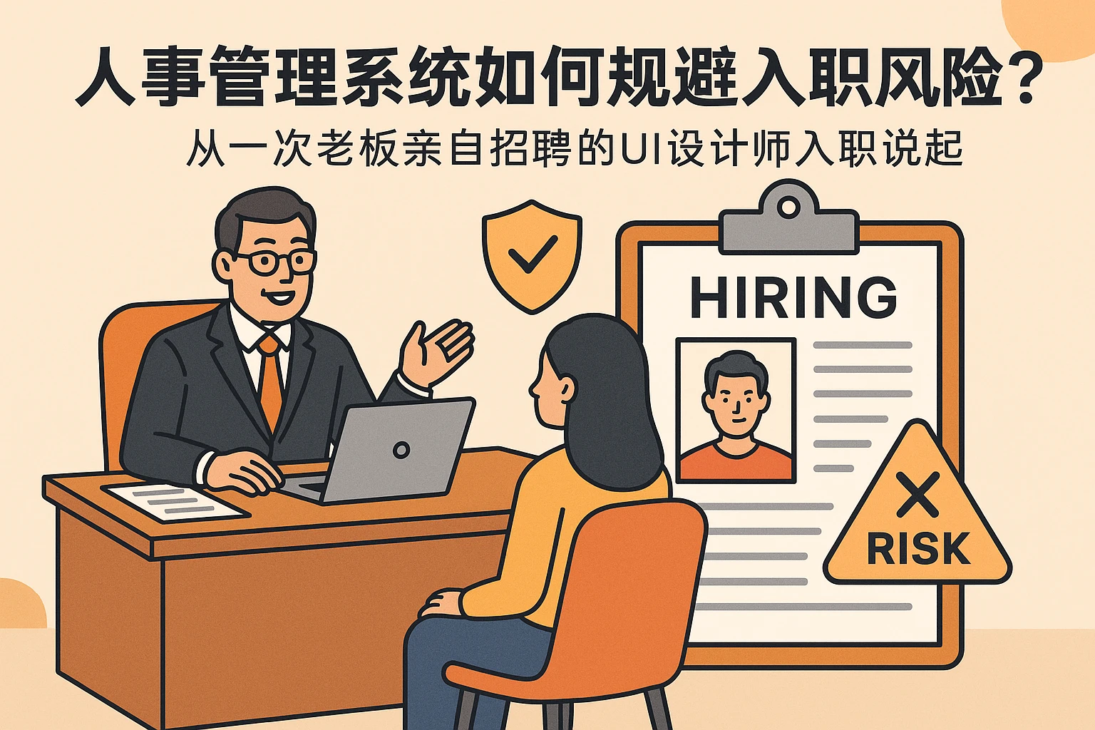 人事管理系统如何规避入职风险?从一次老板亲自招聘的UI设计师入职说起