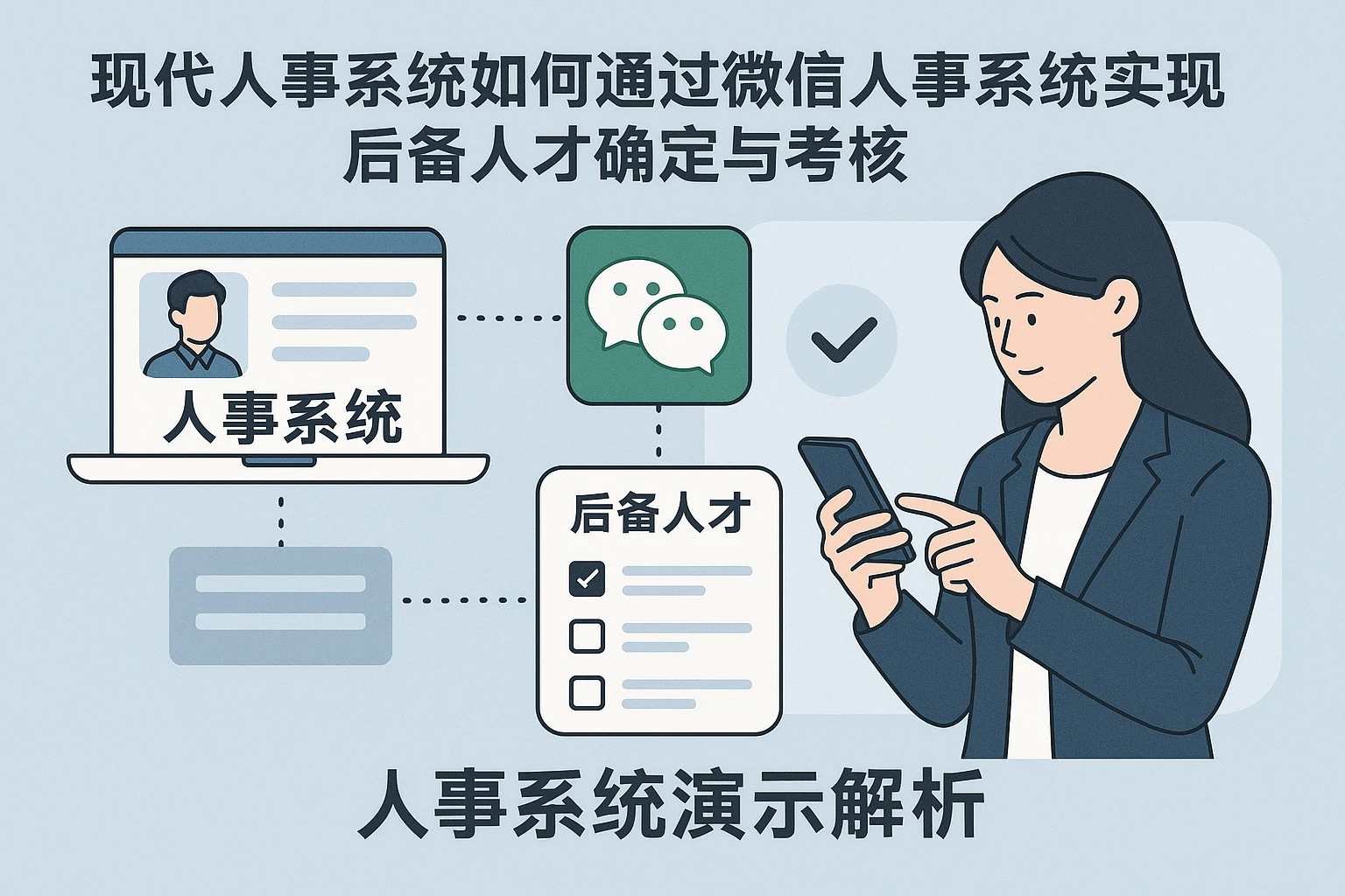 现代人事系统如何通过微信人事系统实现后备人才确定与考核 - 人事系统演示解析
