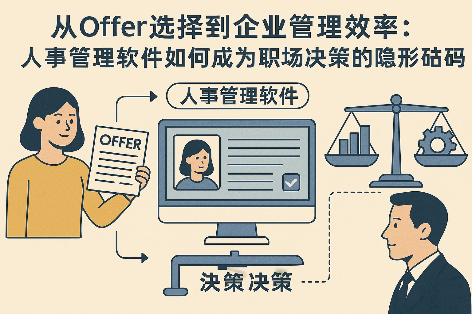 从offer选择到企业管理效率:人事管理软件如何成为职场决策的隐形砝码