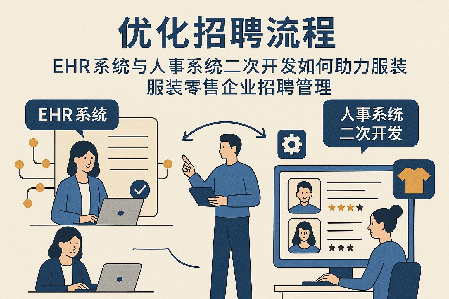优化招聘流程：EHR系统与人事系统二次开发如何助力服装零售企业招聘管理
