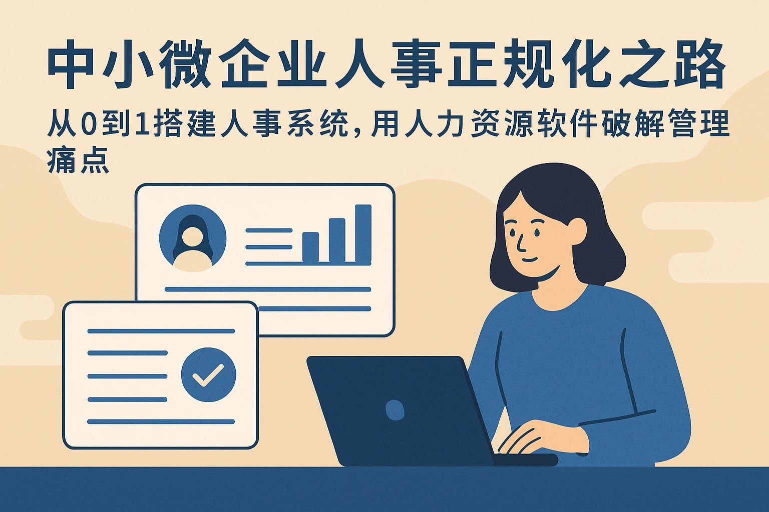 中小微企业人事正规化之路：从0到1搭建人事系统，用人力资源软件破解管理痛点