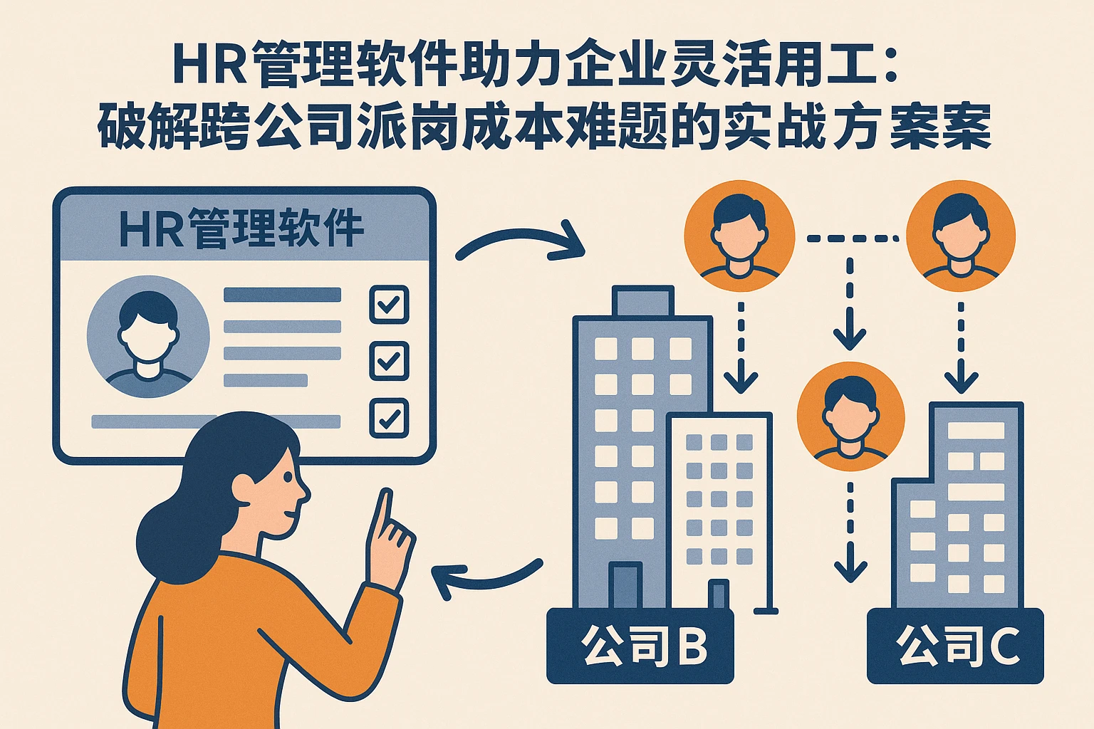 HR管理软件助力企业灵活用工:破解跨公司派岗成本难题的实战方案