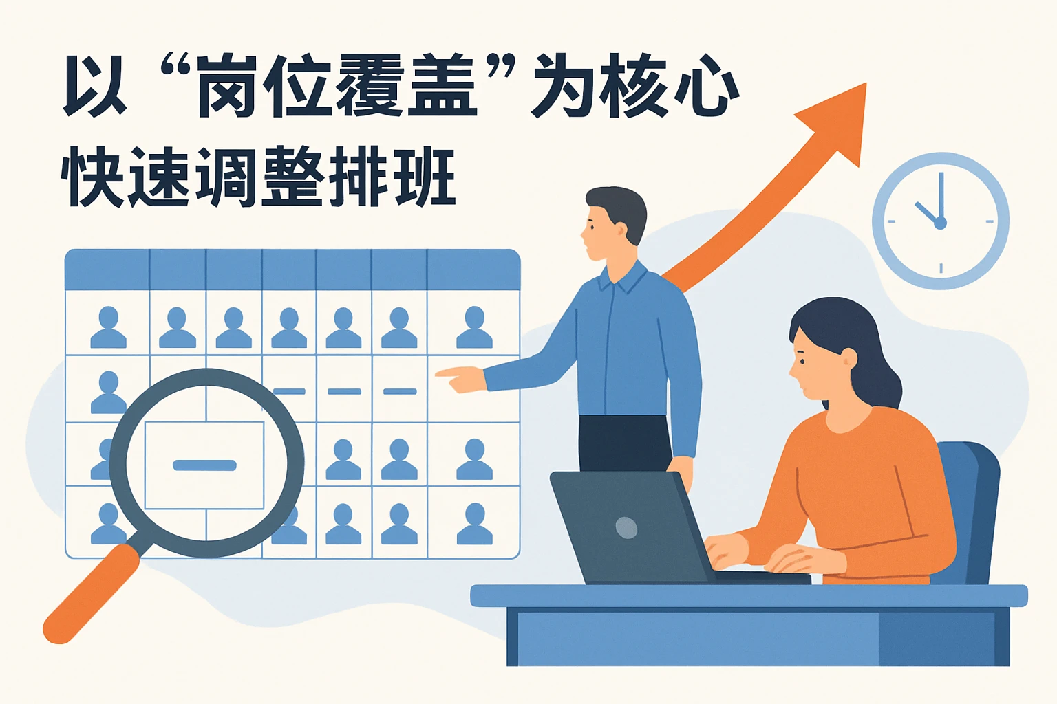 2. 以“岗位覆盖”为核心,快速调整排班