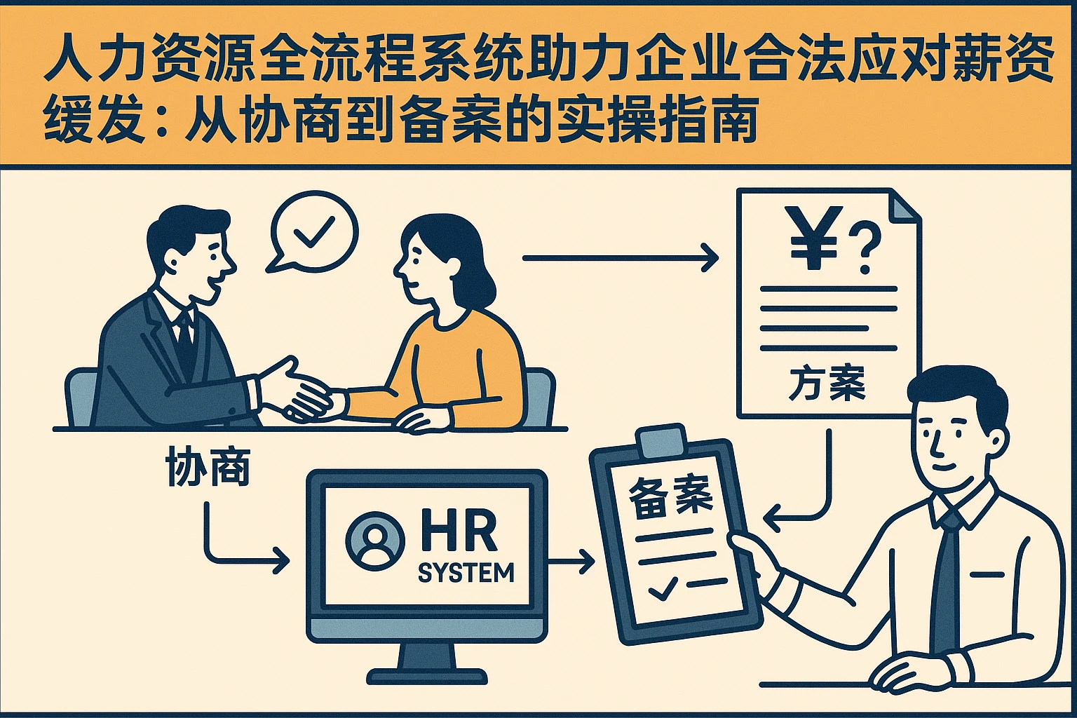 人力资源全流程系统助力企业合法应对薪资缓发：从协商到备案的实操指南