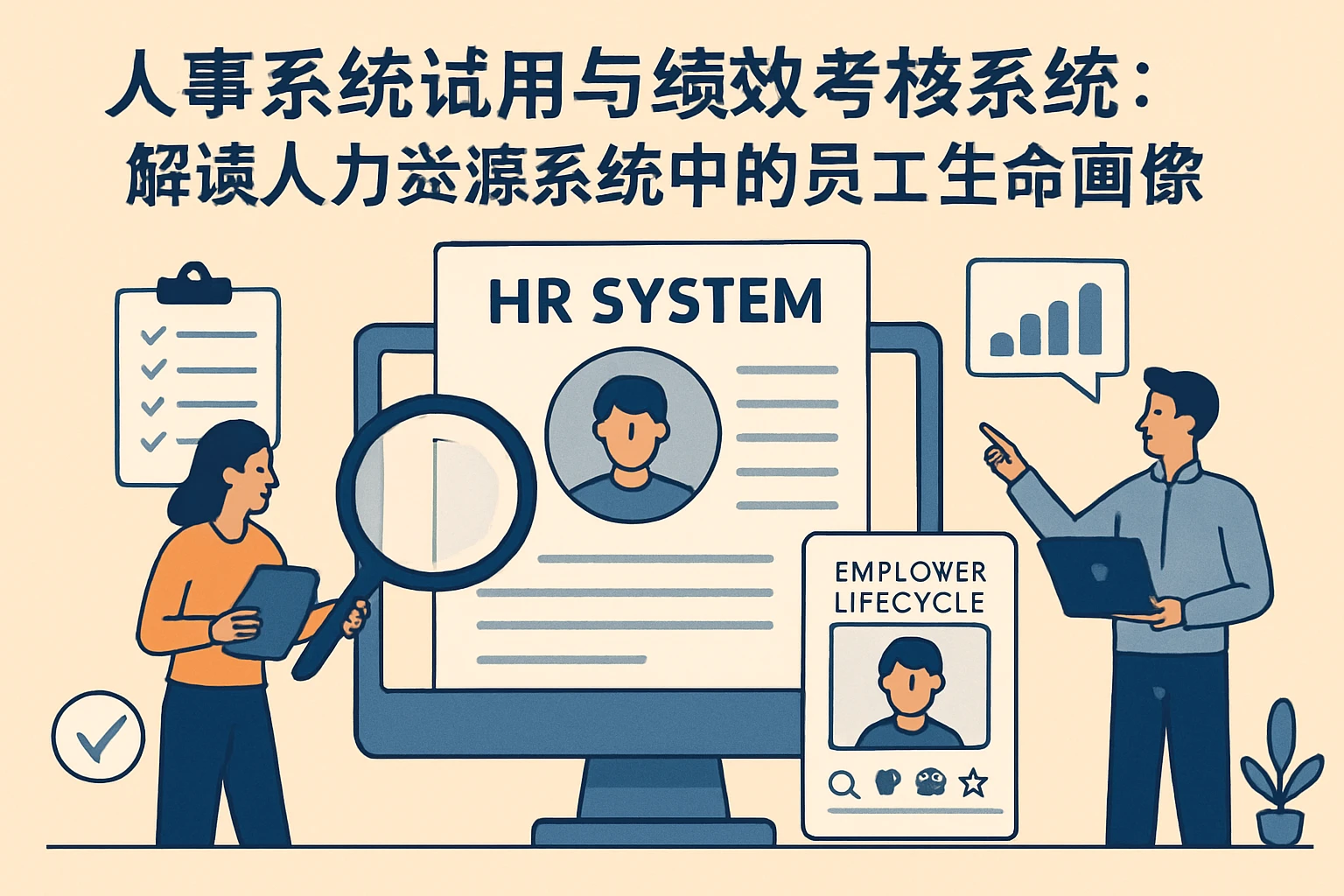 人事系统试用与绩效考核系统:解读人力资源系统中的员工生命画像