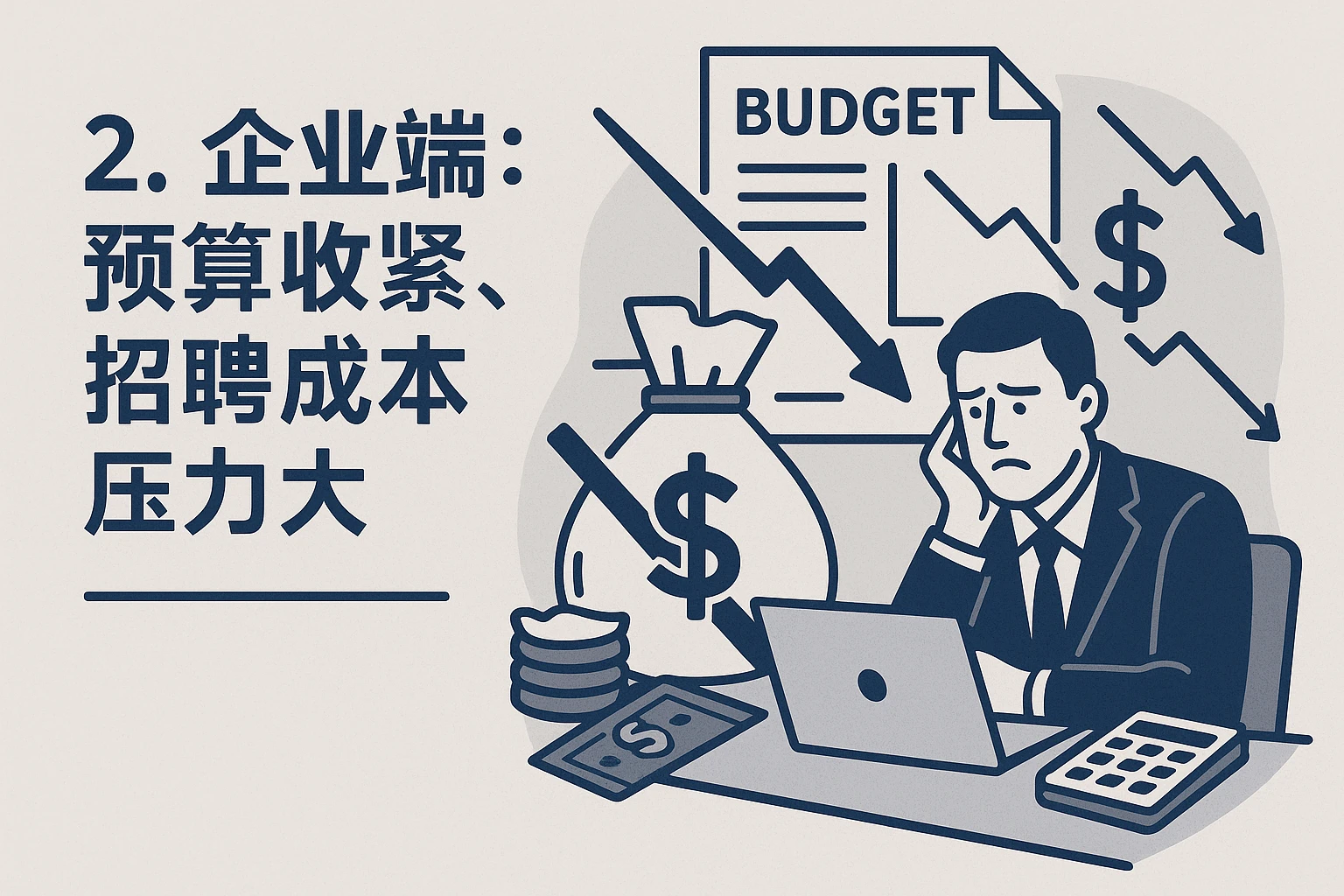 2. 企业端：预算收紧，招聘成本压力大