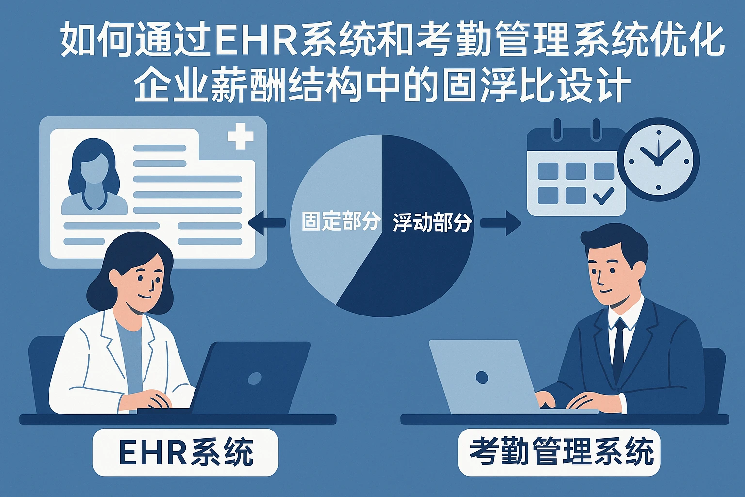 如何通过EHR系统和考勤管理系统优化企业薪酬结构中的固浮比设计