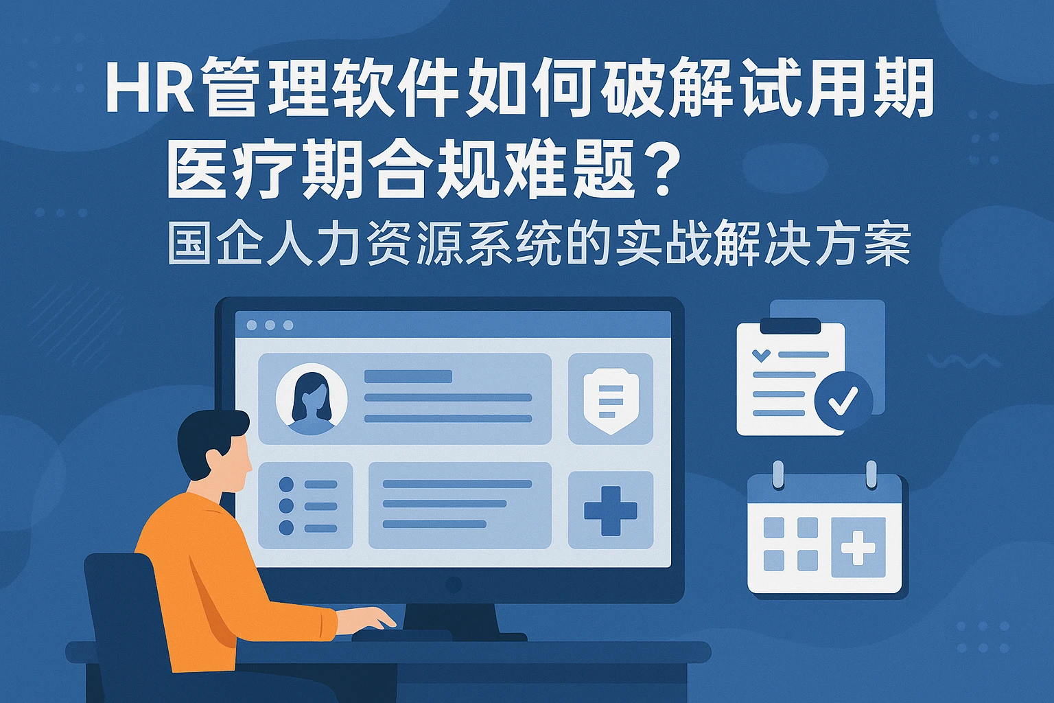 HR管理软件如何破解试用期医疗期合规难题?国企人力资源系统的实战解决方案