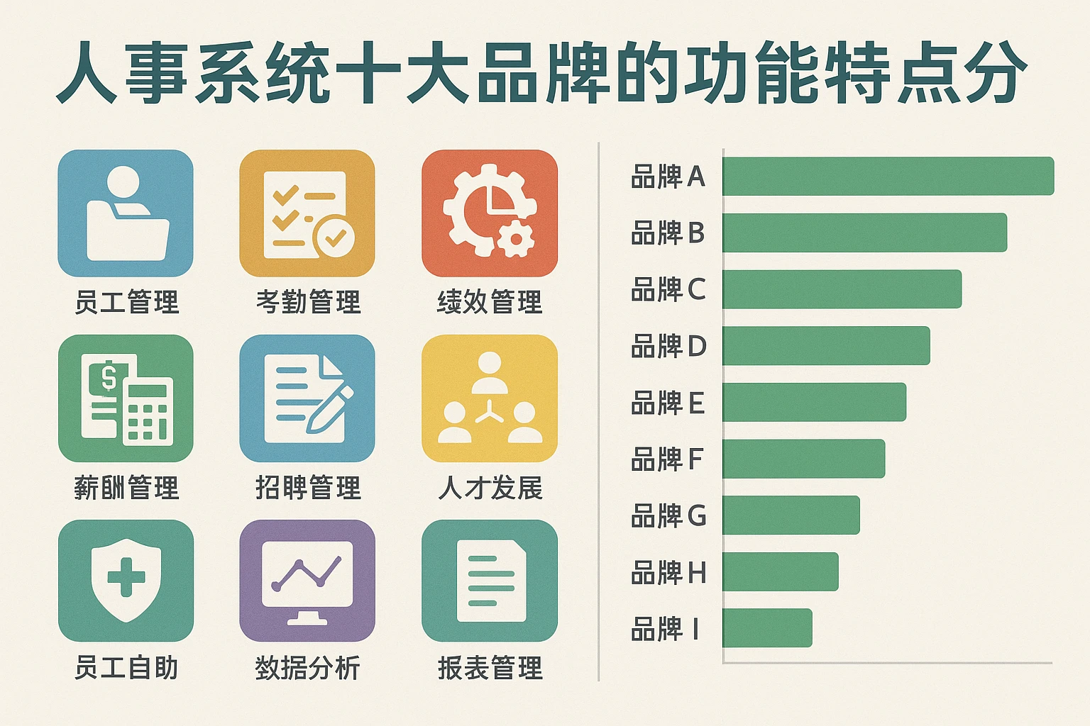 人事系统十大品牌的功能特点分析