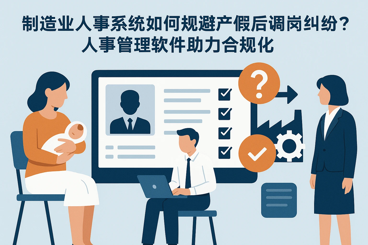 制造业人事系统如何规避产假后调岗纠纷？人事管理软件助力合规化