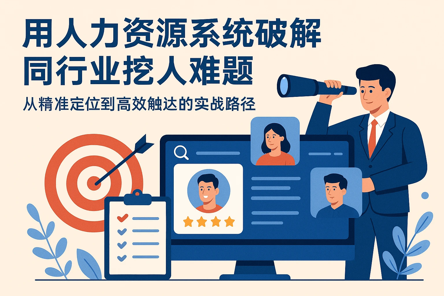 用人力资源系统破解同行业挖人难题：从精准定位到高效触达的实战路径