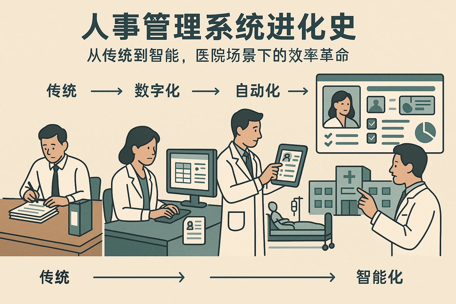 人事管理系统进化史：从传统到智能，医院场景下的效率革命