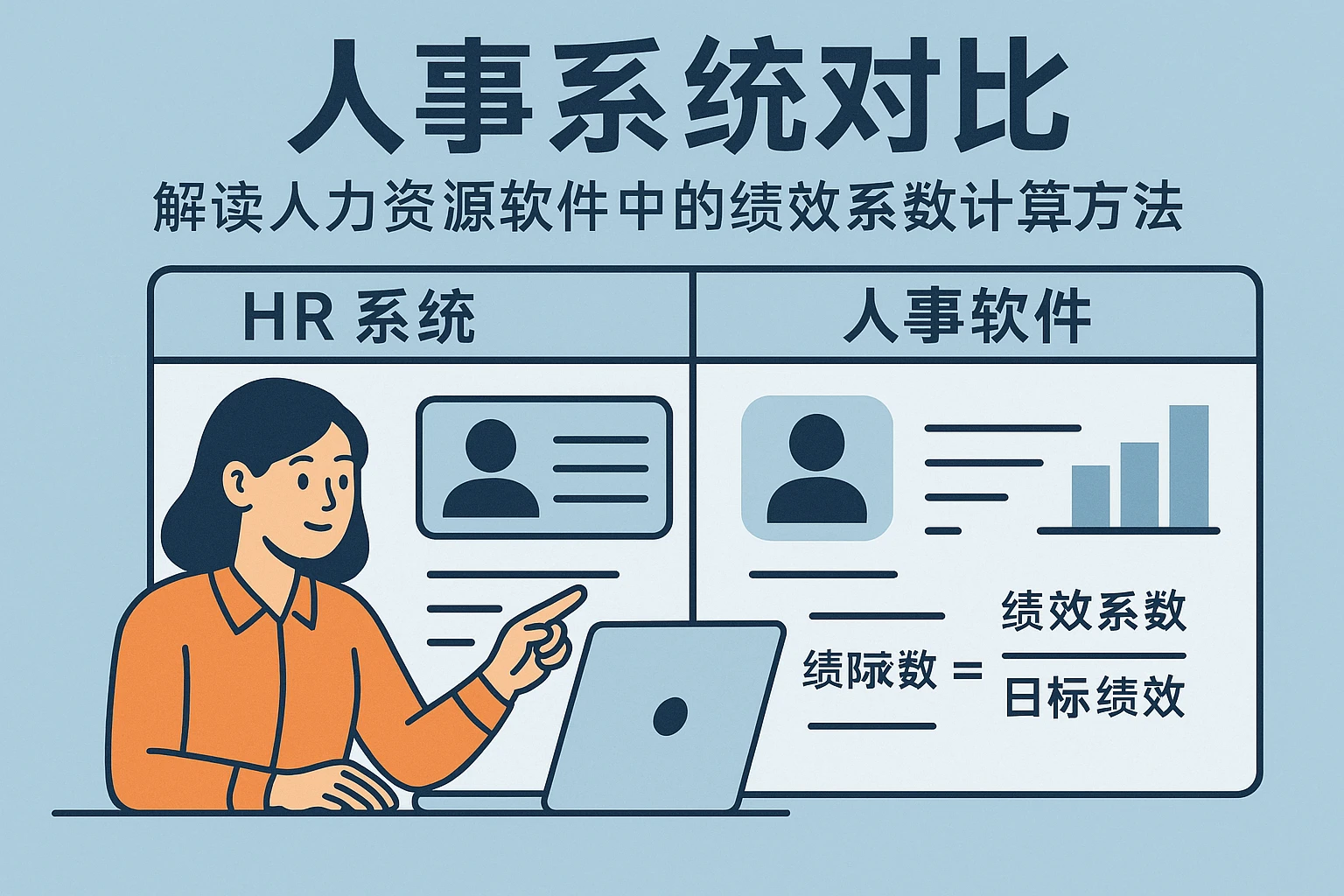 人事系统对比:解读人力资源软件中的绩效系数计算方法