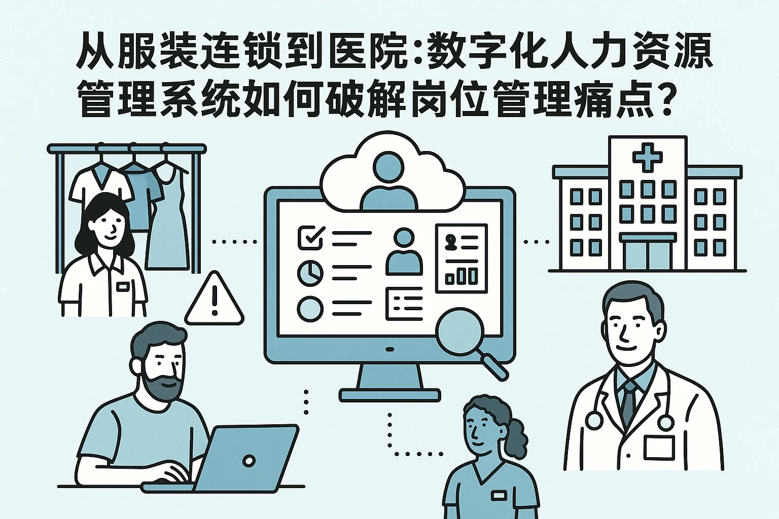 从服装连锁到医院：数字化人力资源管理系统如何破解岗位管理痛点？