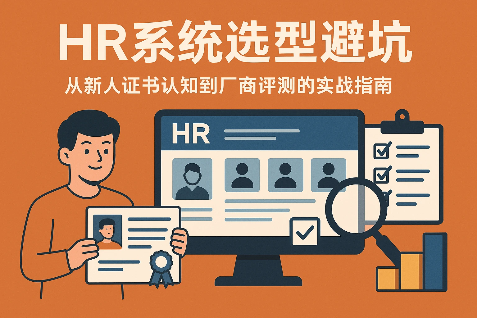 HR系统选型避坑：从新人证书认知到厂商评测的实战指南