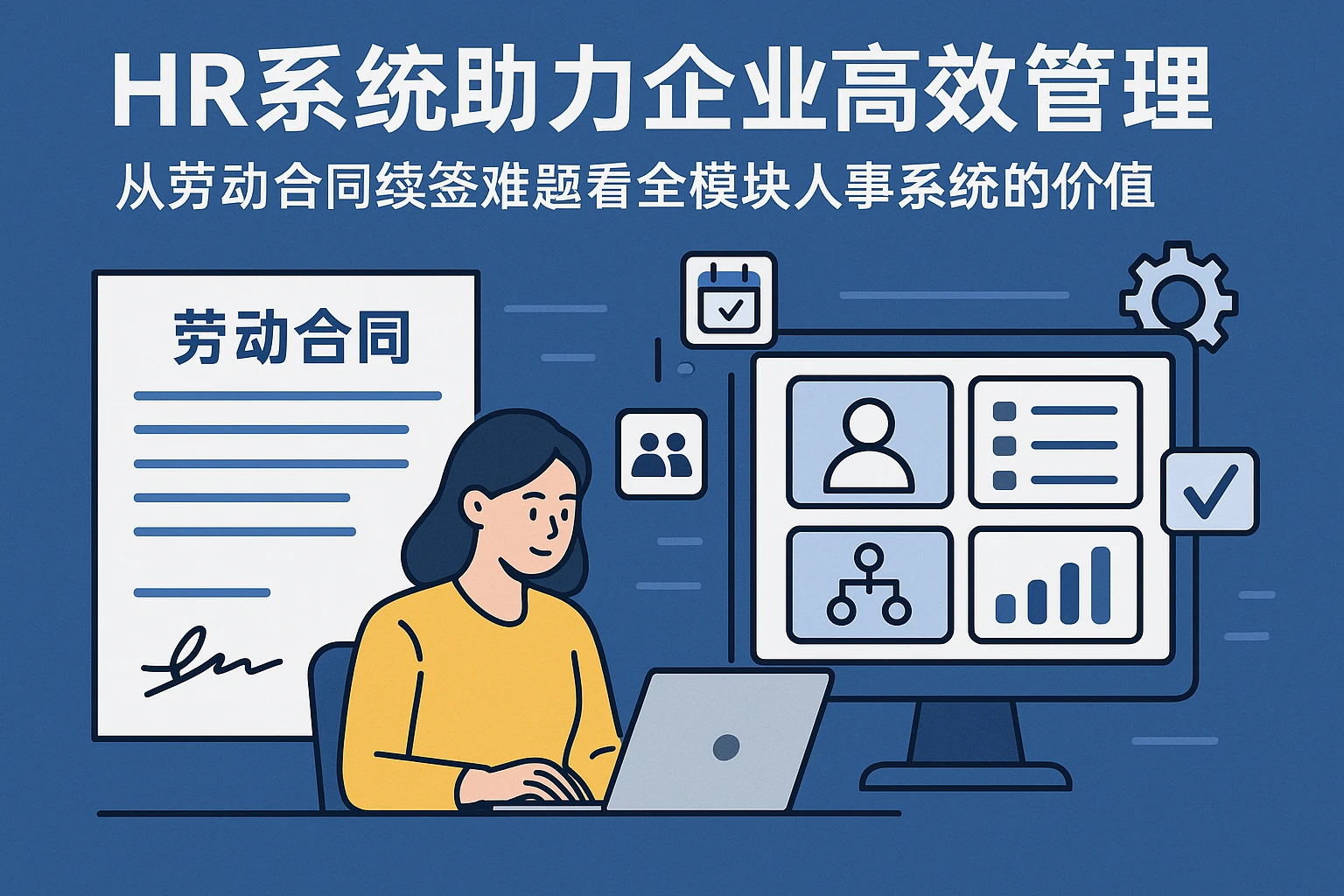 HR系统助力企业高效管理:从劳动合同续签难题看全模块人事系统的价值