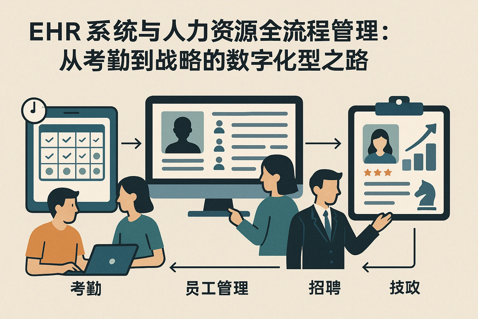 EHR系统与人力资源全流程管理:从考勤到战略的数字化转型之路