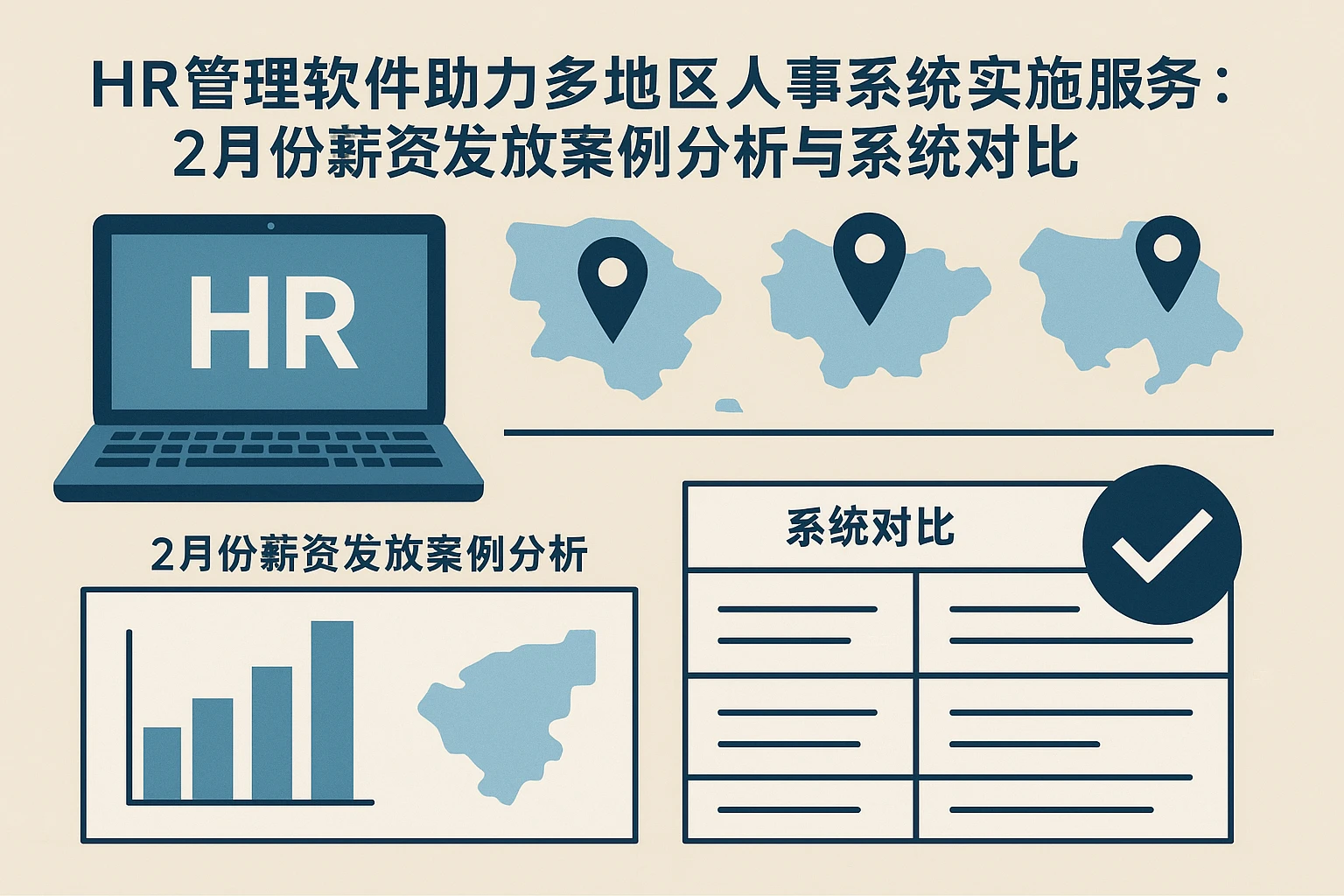 HR管理软件助力多地区人事系统实施服务：2月份薪资发放案例分析与系统对比