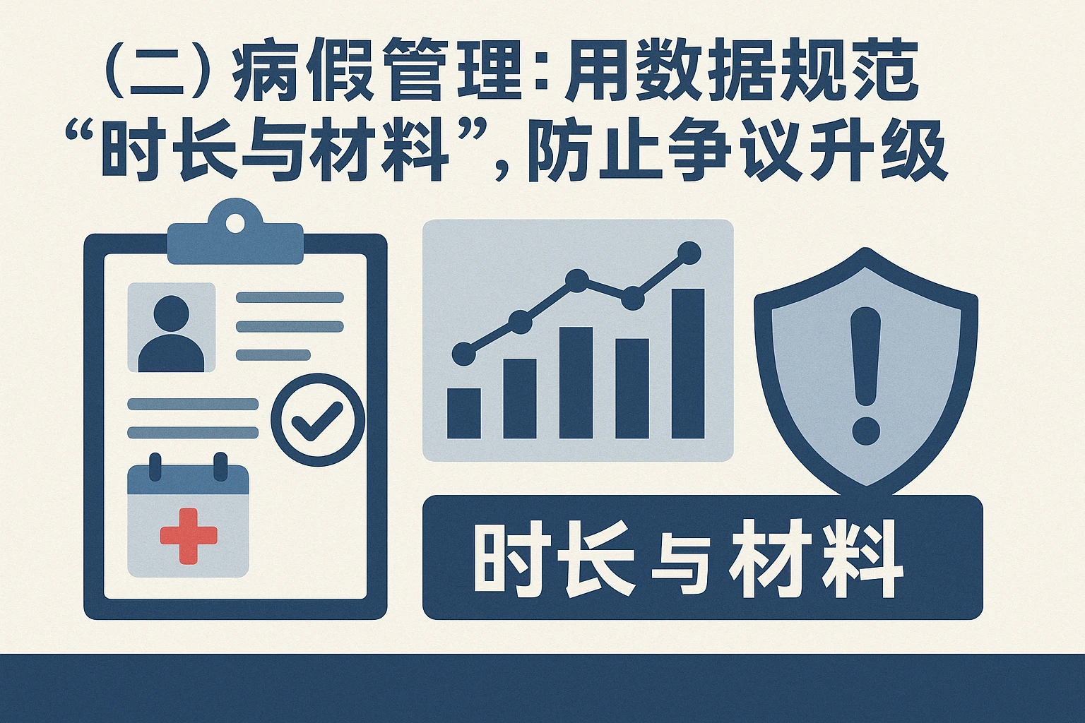 （二）病假管理：用数据规范“时长与材料”，防止争议升级