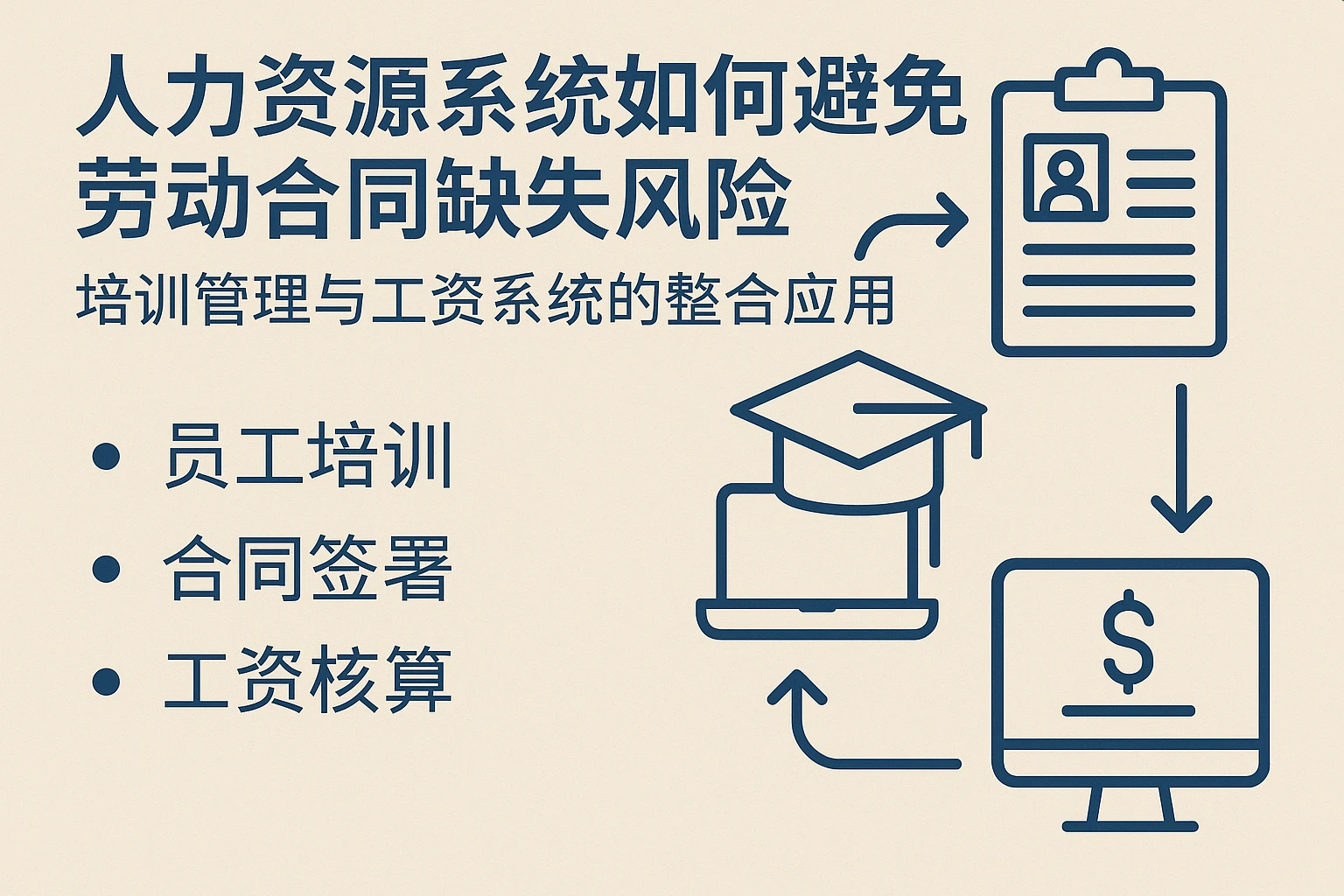 人力资源系统如何避免劳动合同缺失风险:培训管理与工资系统的整合应用