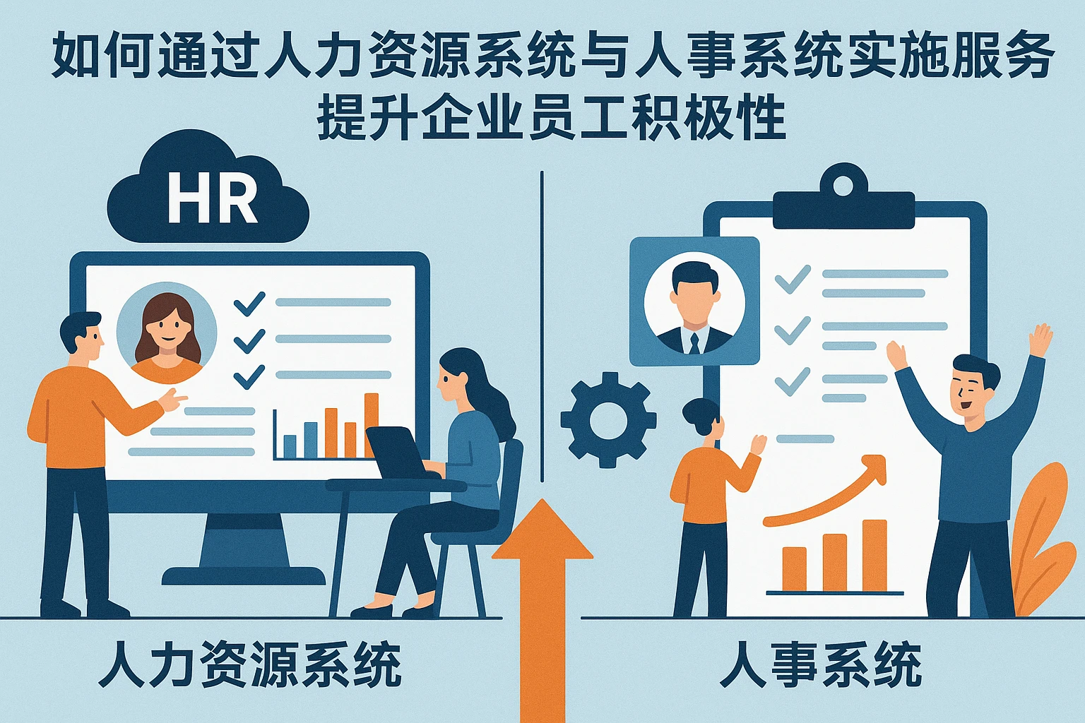 如何通过人力资源系统与人事系统实施服务提升企业员工积极性